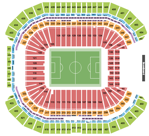 State Farm Stadium Concacaf Gold Cup Seating Chart